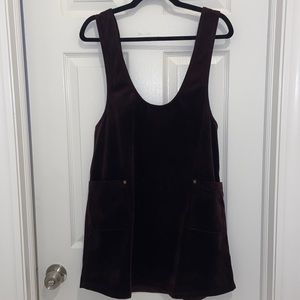 Maroon velvet jumper